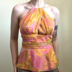 Laundry by Shelli Segal Hippie Halter Top